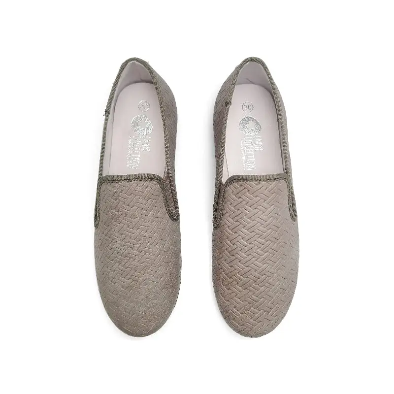 LMDI SLEEPER Grey Weave Smoking Shoe - Image 2