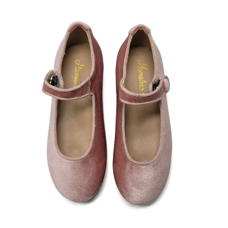 Mamelina Baby Pink Velvet Mary Jane - Image 2