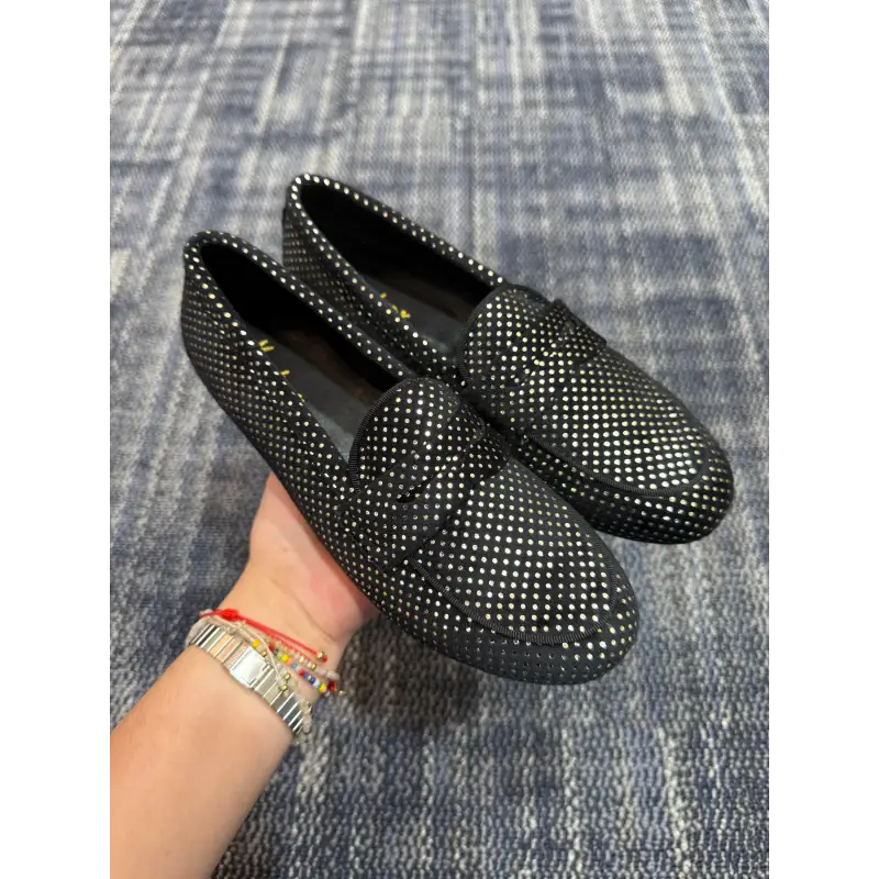 Mamelina Black Gold Velvet Dress Slip On - Image 3