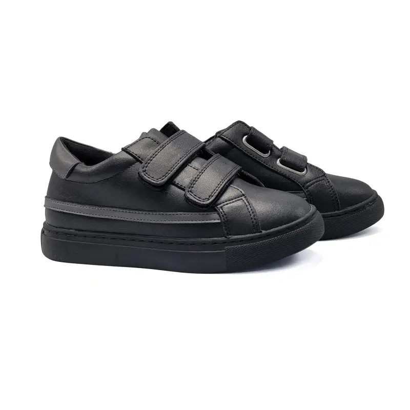 Mamelina Black Grey Velcro Sneaker