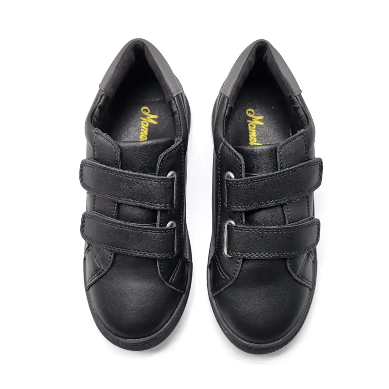 Mamelina Black Grey Velcro Sneaker - Image 2