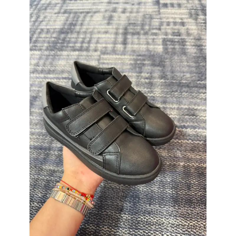 Mamelina Black Grey Velcro Sneaker - Image 3