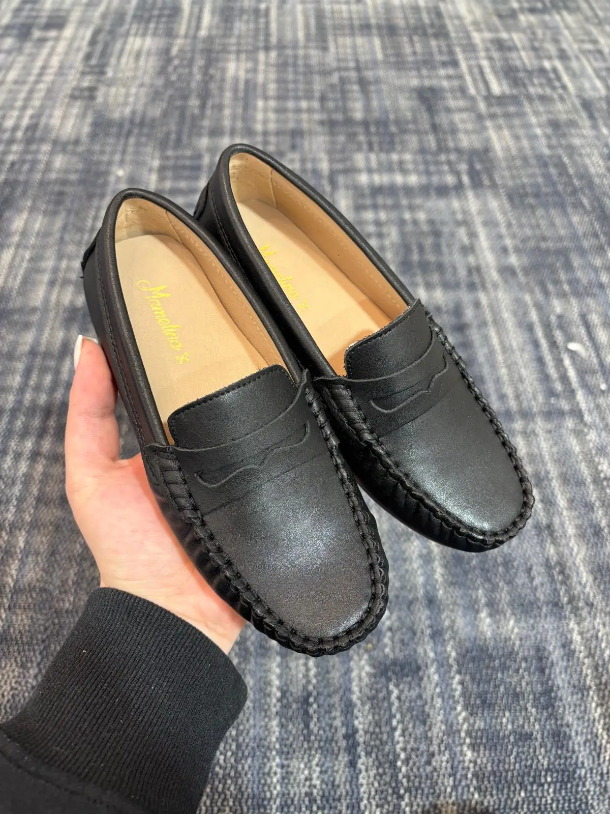 Mamelina Black Leather Penny Loafer - Image 3
