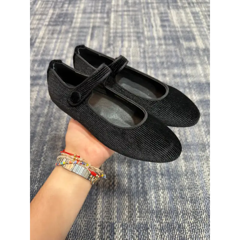 Mamelina Black Ribbed Mary Jane - Image 3