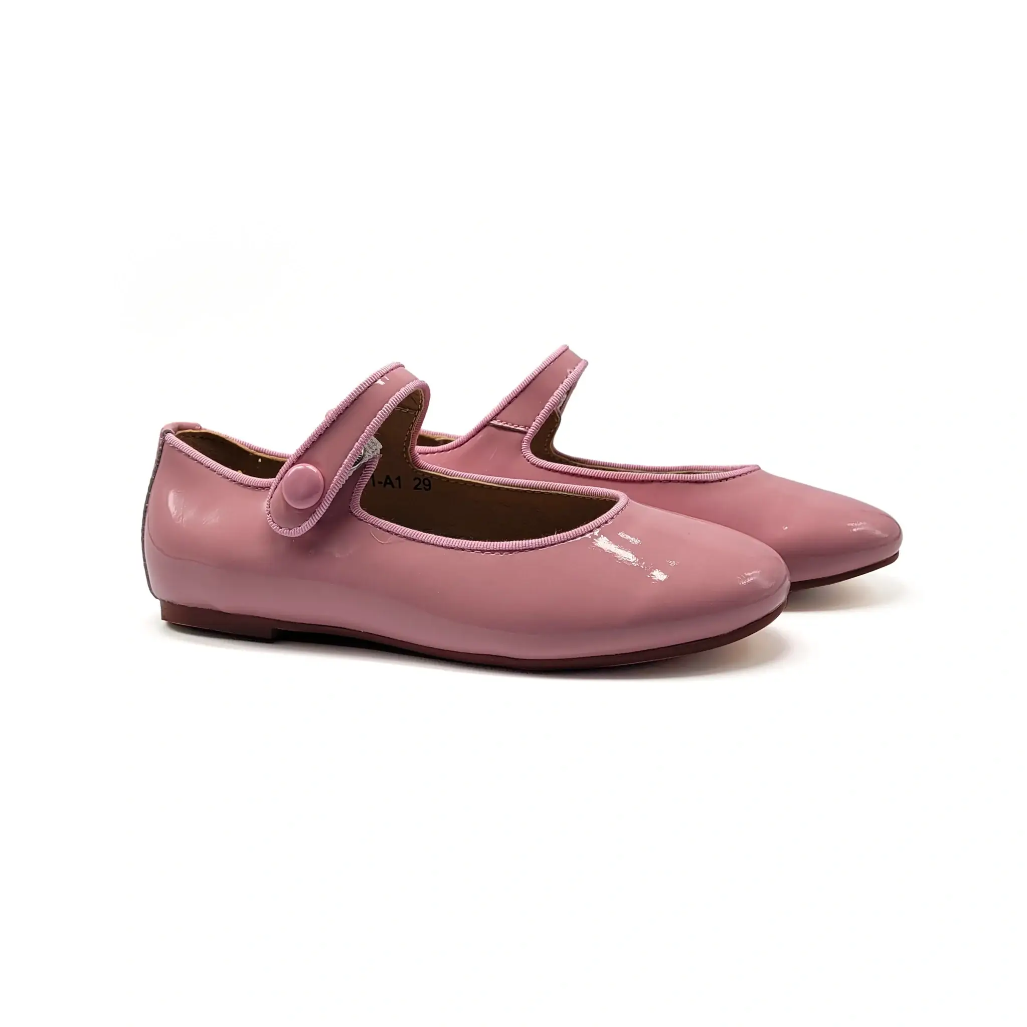 Mamelina Chalk Violet Pink Patent Mary Jane