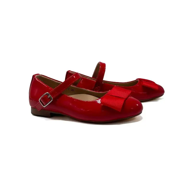 Mamelina Classic Red Patent Bow Mary Jane - Image 5