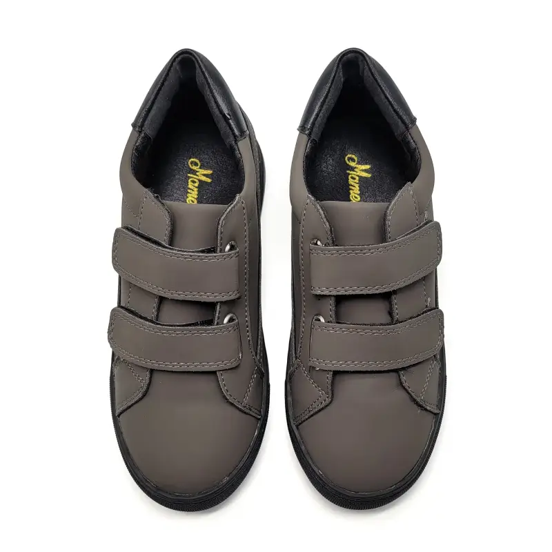 Mamelina Dark Grey Gum Velcro Sneaker - Image 2