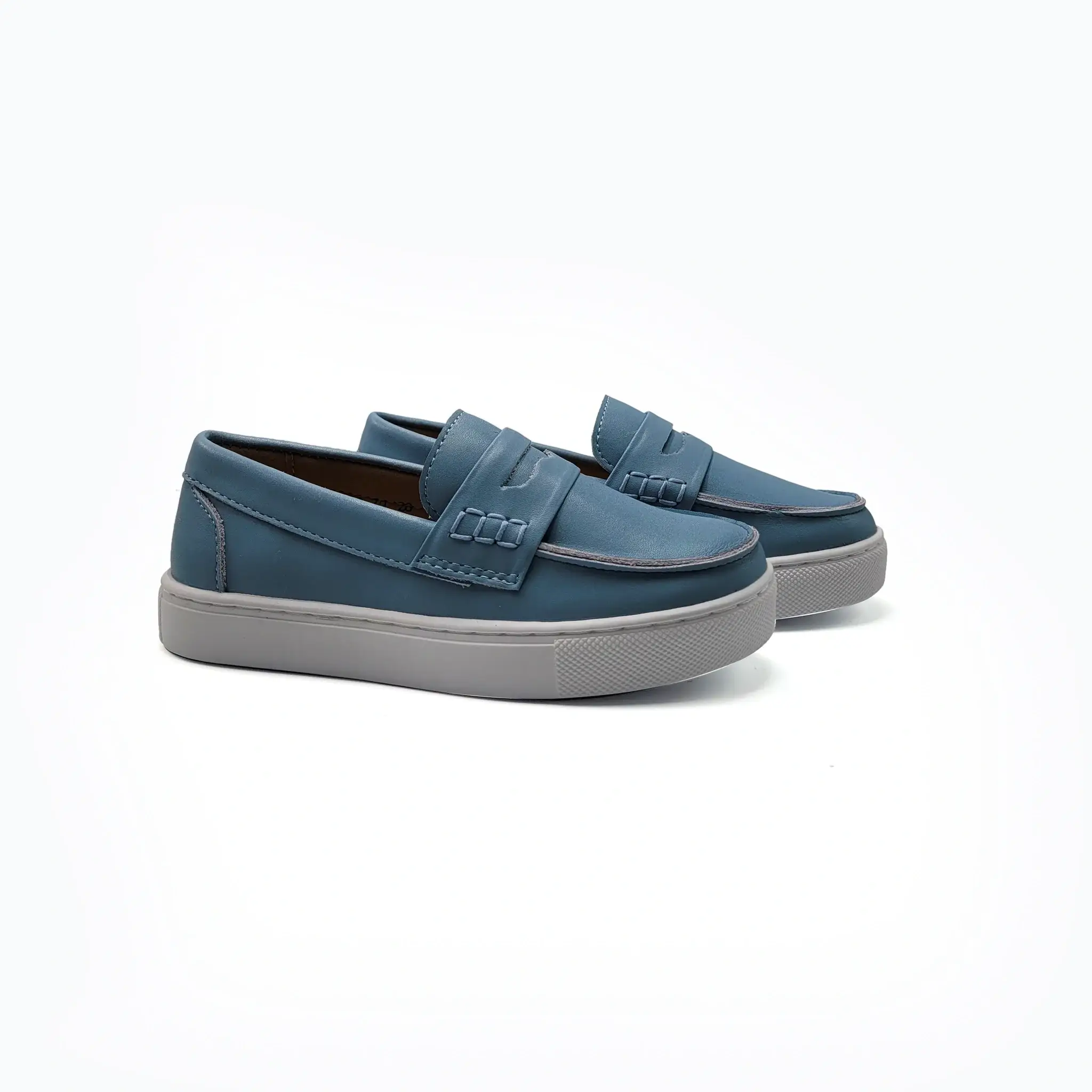 Mamelina Dusty Blue Penny Slip On Sneaker