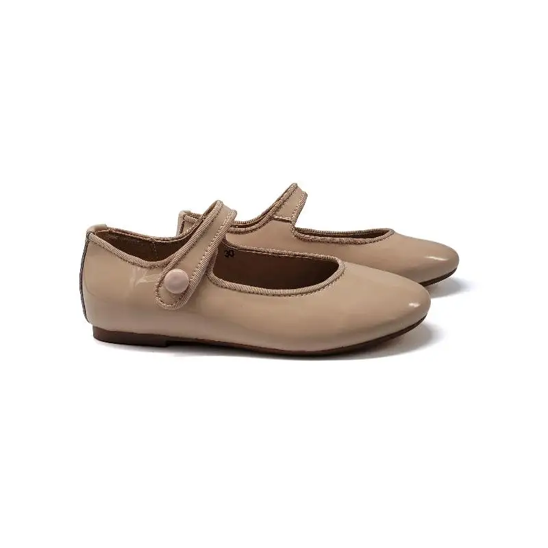 Mamelina Nude Pink Patent Mary Jane