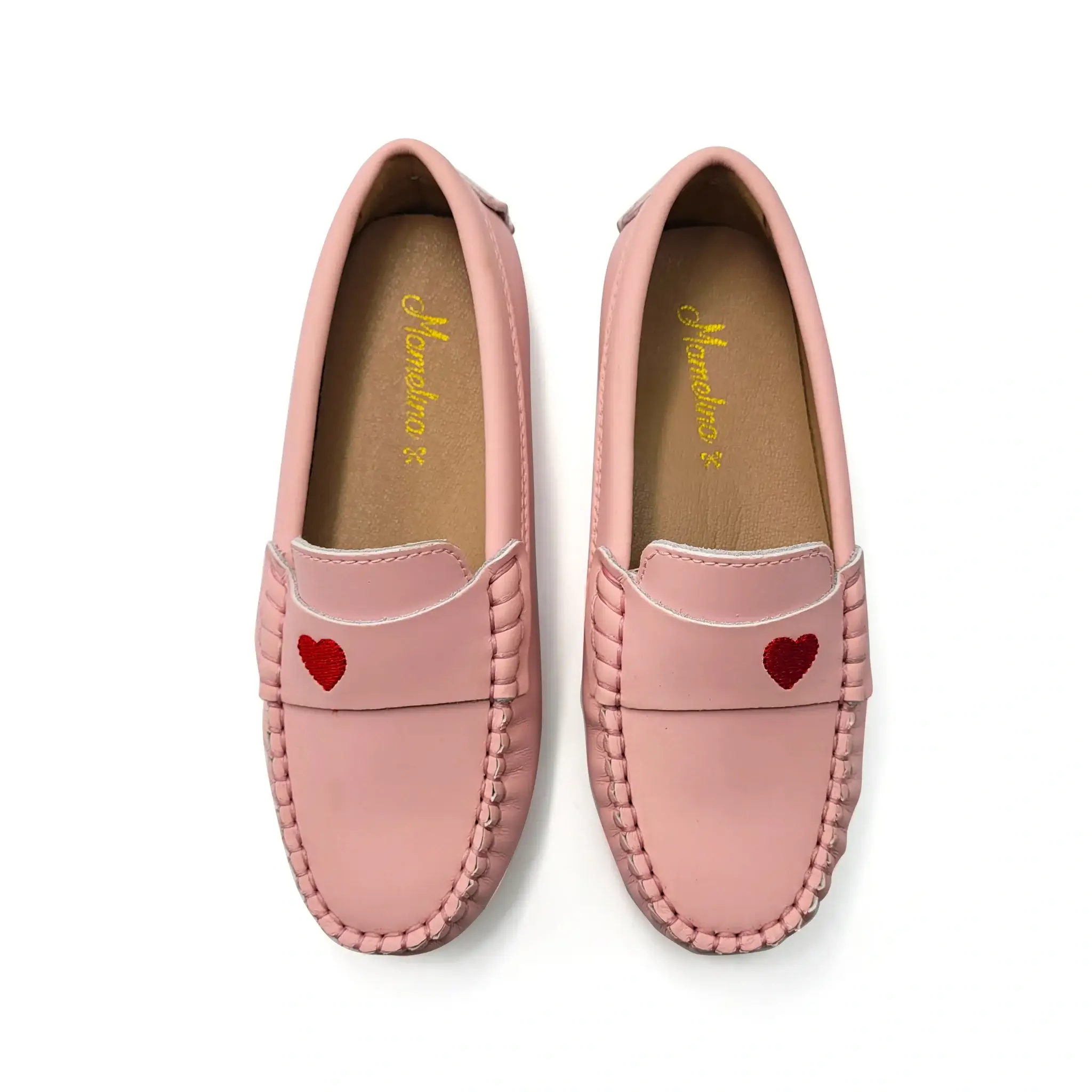 Mamelina Pink Red Heart Loafer - Image 2