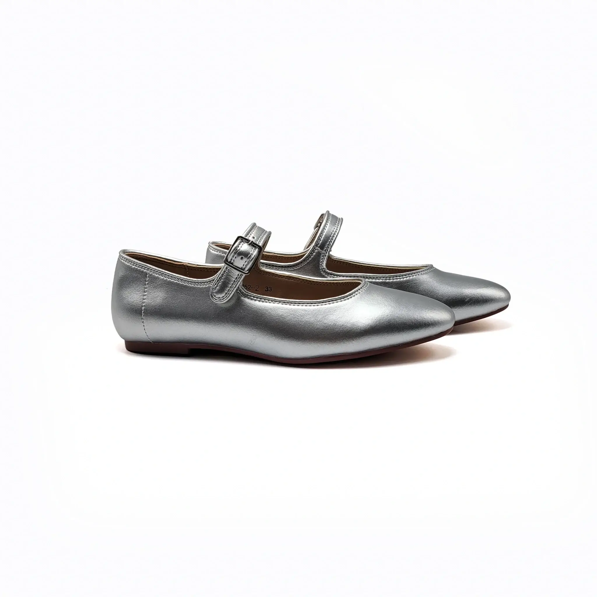 Mamelina Silver Leather Mary Jane