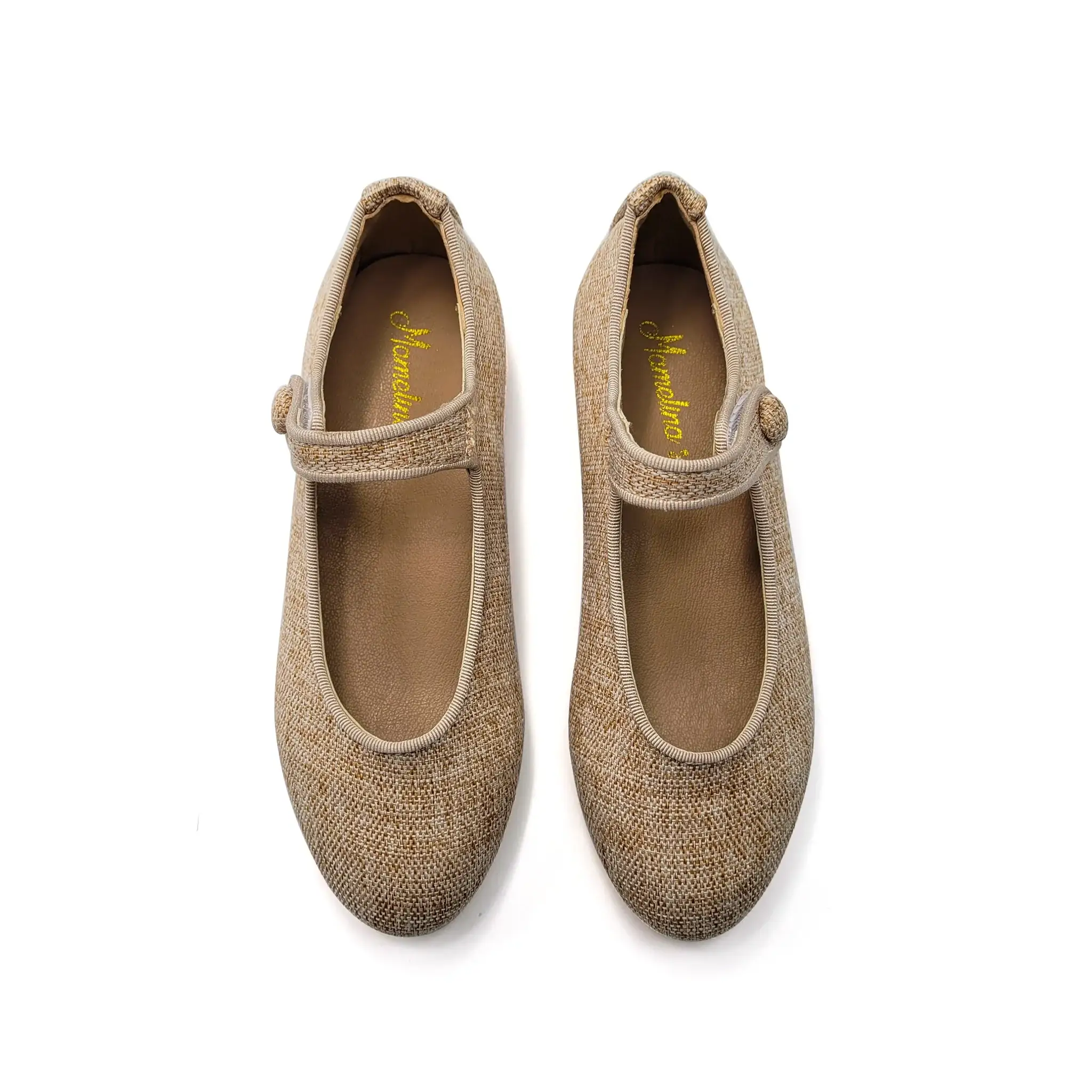 Mamelina Taupe Linen Mary Jane - Image 2