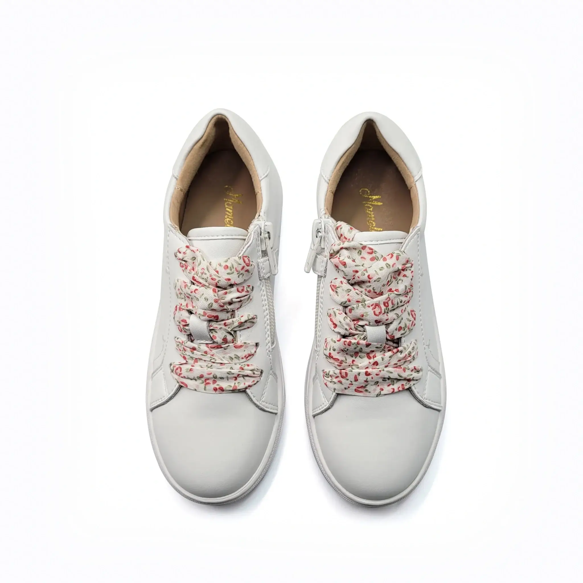 Mamelina White Floral Lace Sneaker - Image 2