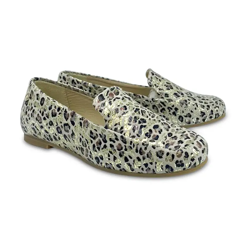 Manuela De Juan Beige Jaguar Slip On