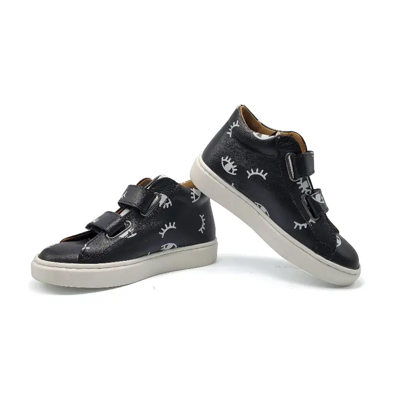 Manuela De Juan Black Eyes Velcro Sneaker C407 - Image 2