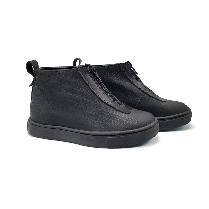 Manuela De Juan Black Honeycomb High Top