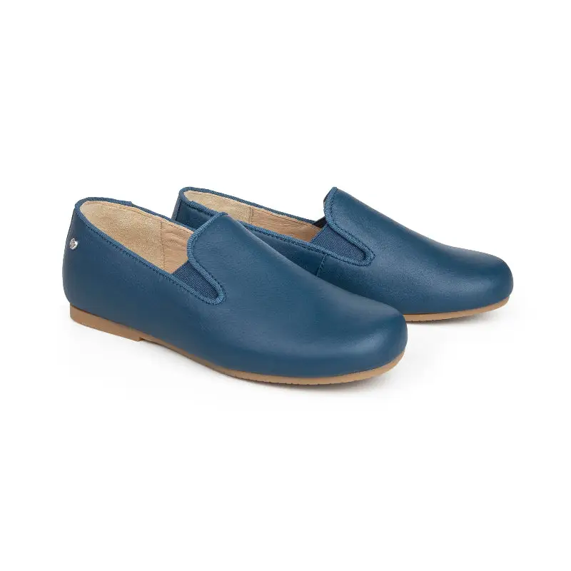 Manuela De Juan Blue Jeans Smoking Slip On