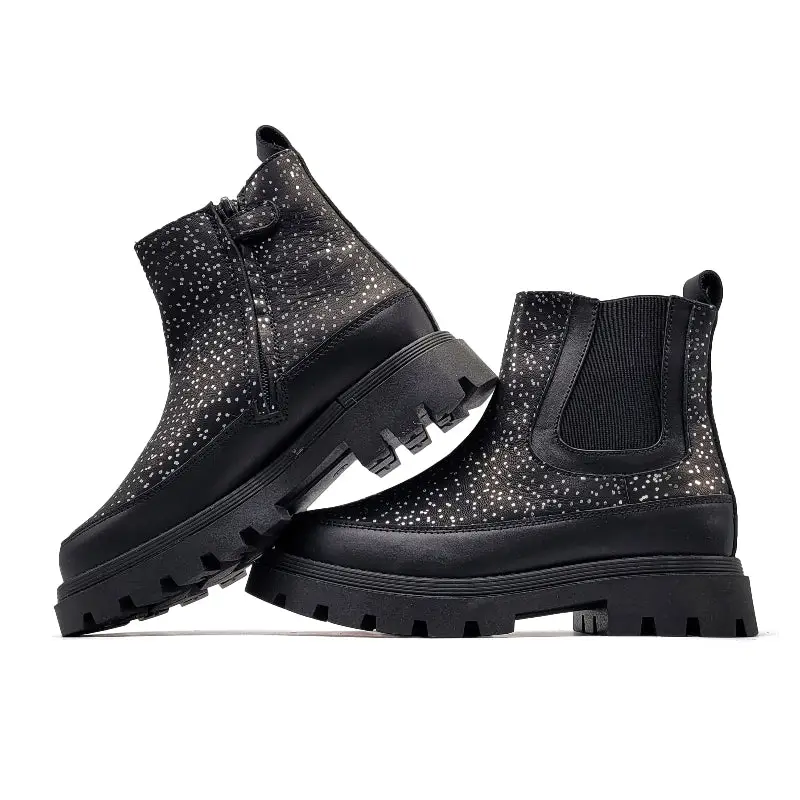Manuela De Juan Gavia Black Luxy Chunky Boot S3079 - Image 4