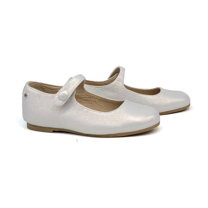 Manuela De Juan Guity Iridescent Silver Mary Jane S2970