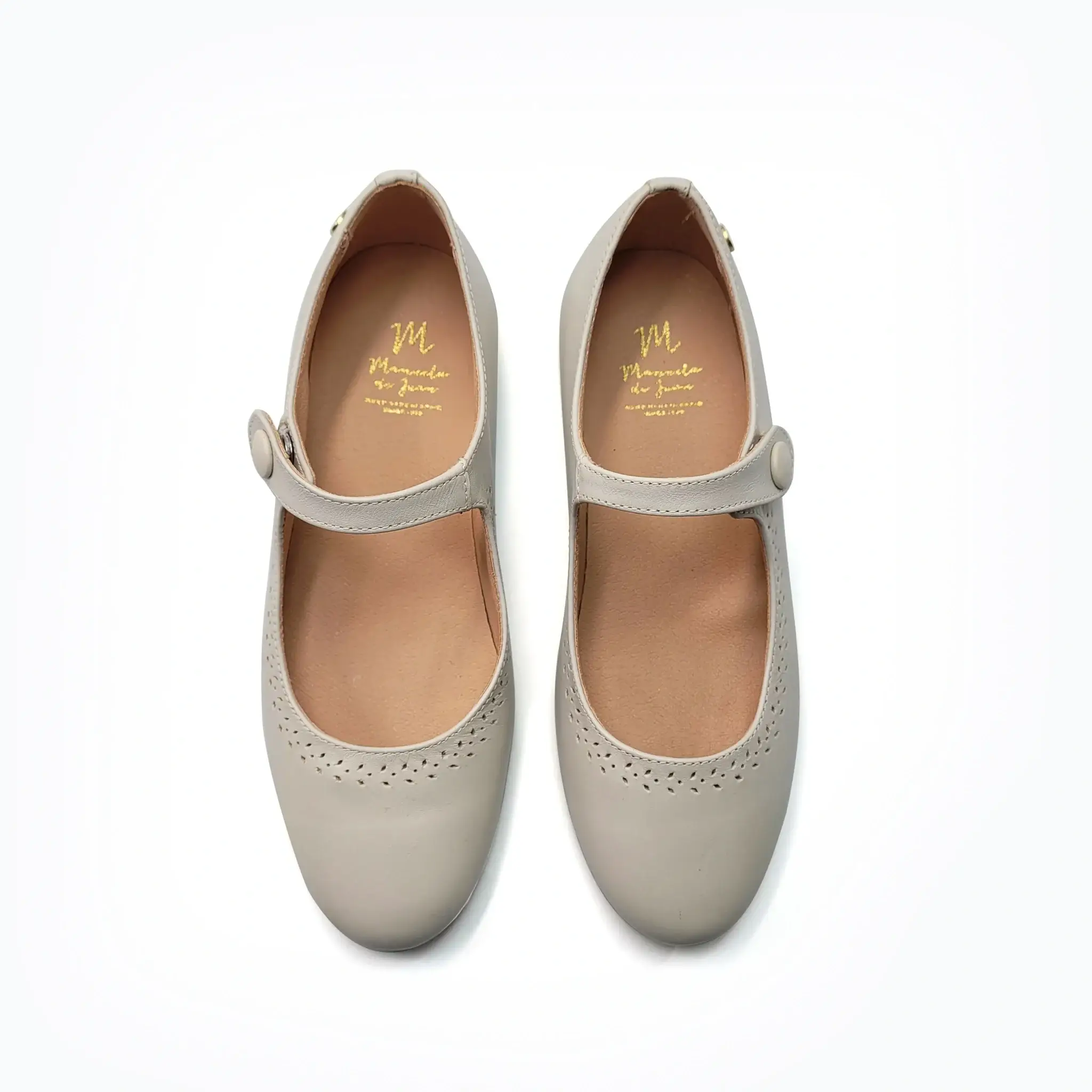 MANUELA DE JUAN Guity Ivory Perforated Mary Jane - Image 2