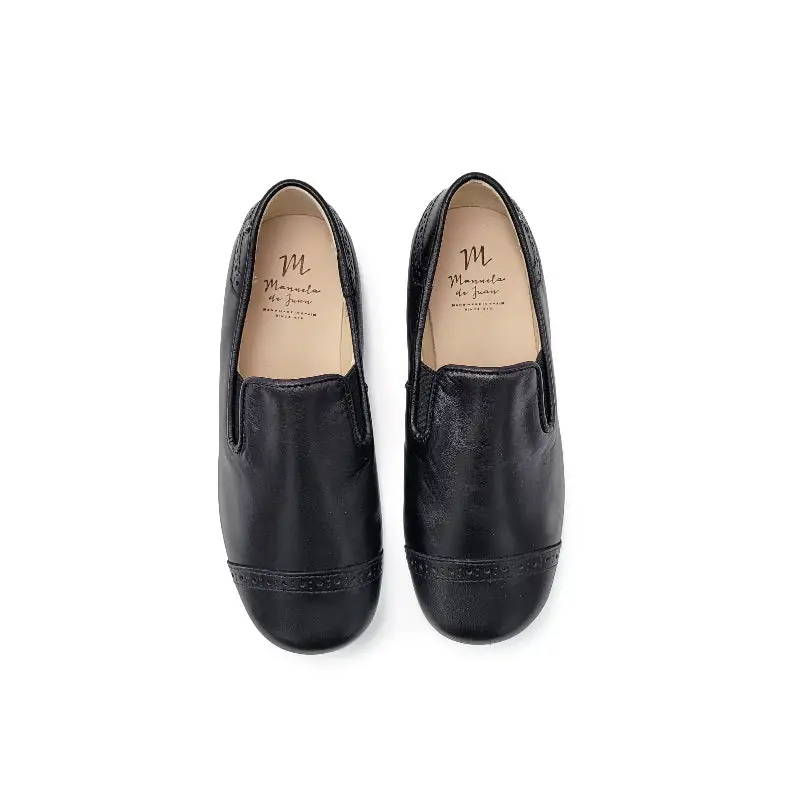 Manuela De Juan Isaias Black Seta Smoking Shoe S3145 - Image 2