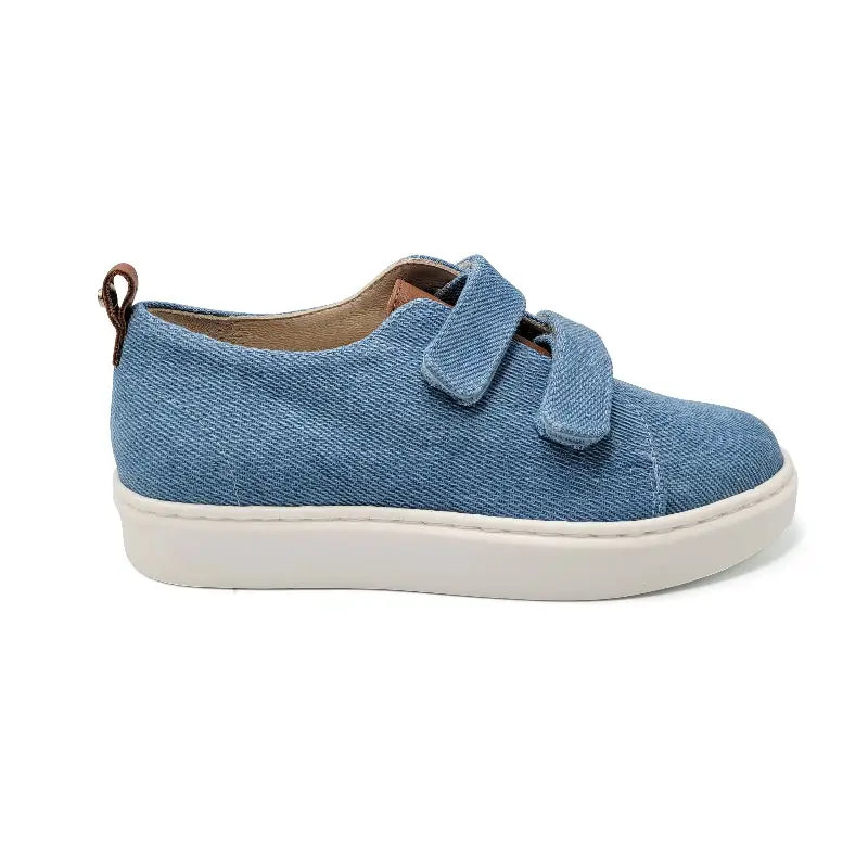 Manuela De Juan Sky Blue Jeans Velcro Sneaker S3115 - Image 3