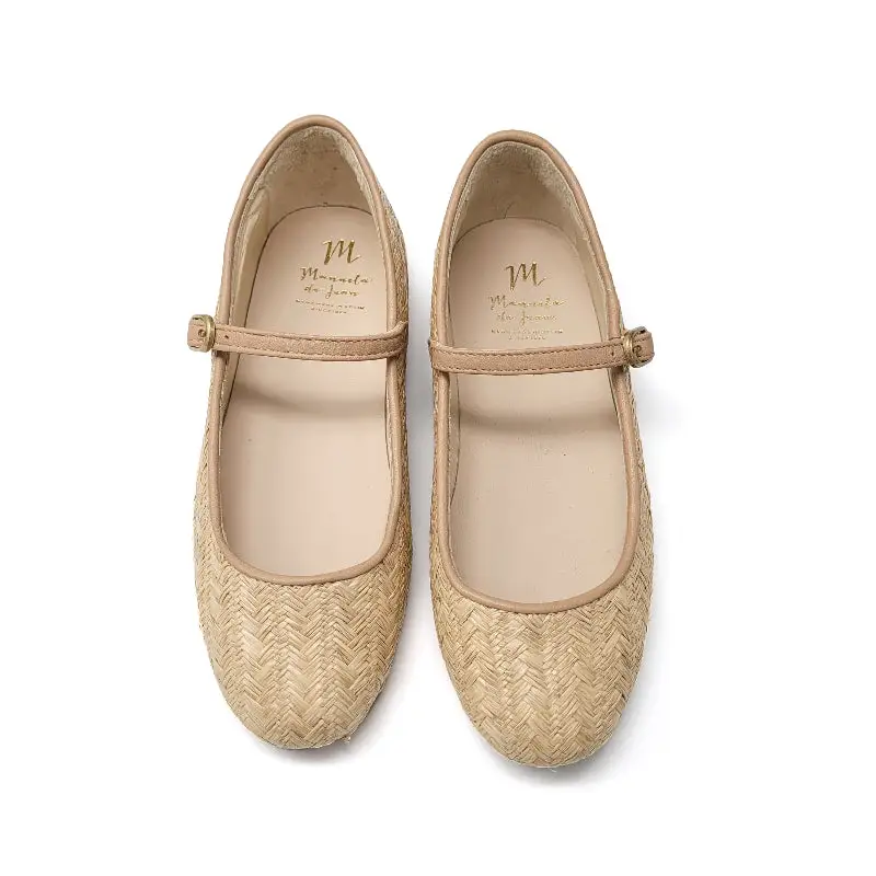 Manuela De Juan Tan Natural Basket Mary Jane S2862 SADE - Image 2