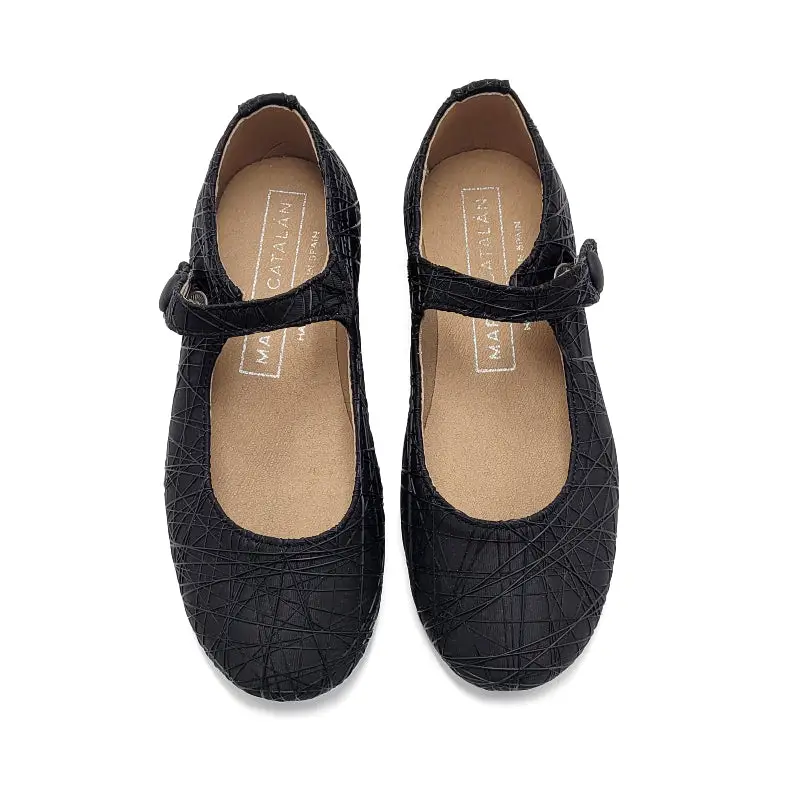 Maria Catalan Black Lattice Mary Jane - Image 2