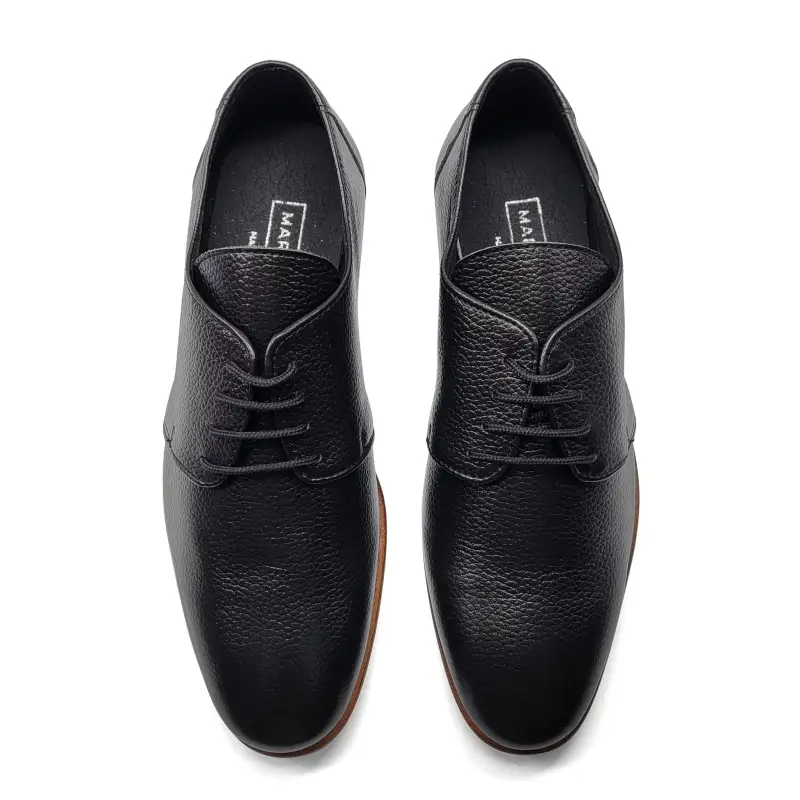 Maria Catalan Black Pebbled Lace Dress Shoe - Image 2