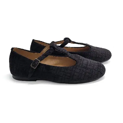 Maria Catalan Blackstone Velvet T-Strap Mary Jane