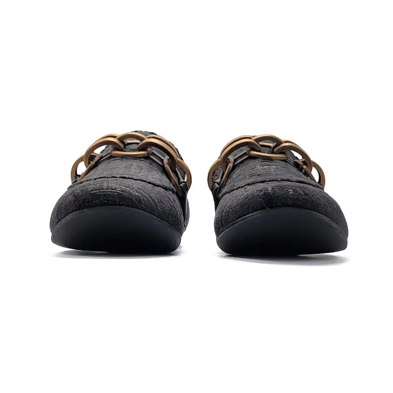 Maria Catalan Bronze Black Chain Loafer 705735 - Image 3