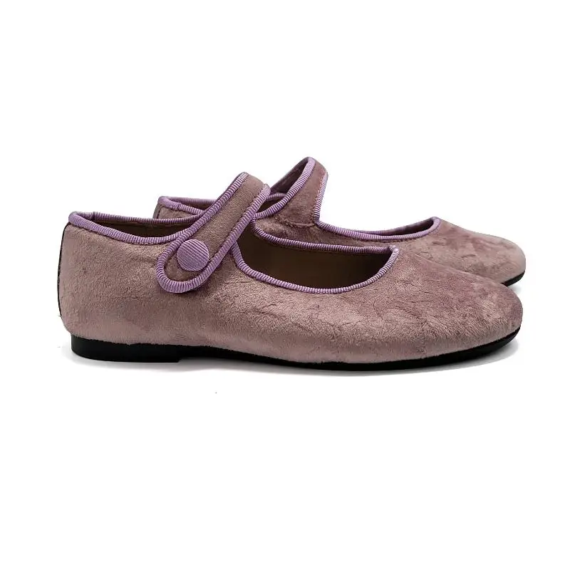 Maria Catalan Lilac Camisole Velvet Mary Jane