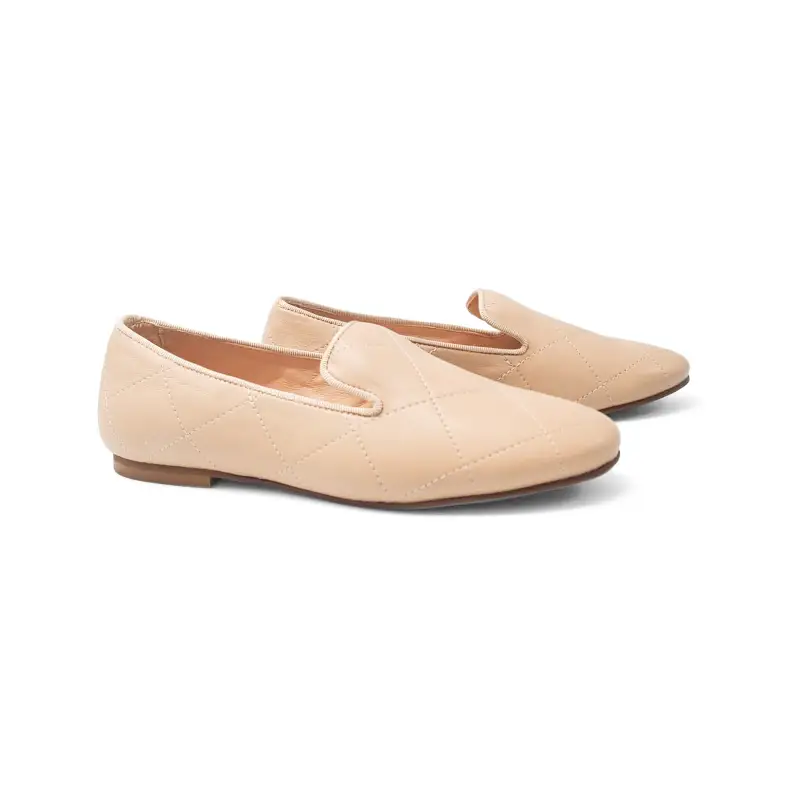 Maria Catalan Nude Quilt Slip On