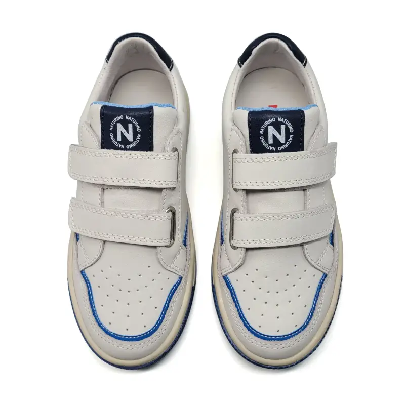 Naturino Ariton Navy White Velcro Sneaker - Image 2