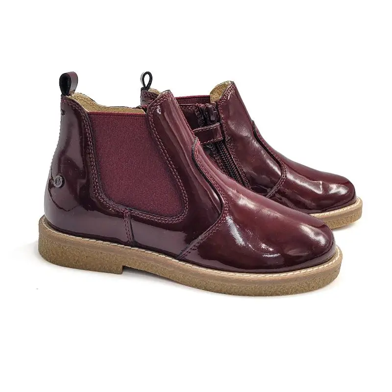 Naturino Arthur Burgundy Patent Bootie