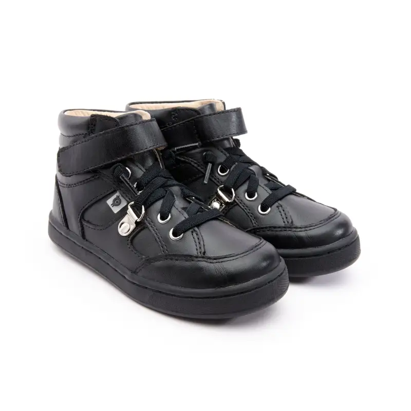 Oldsoles Black No Tie Hi Top
