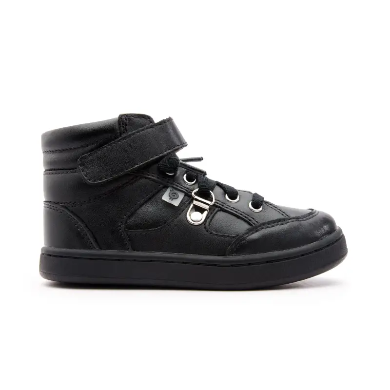 Oldsoles Black No Tie Hi Top - Image 2