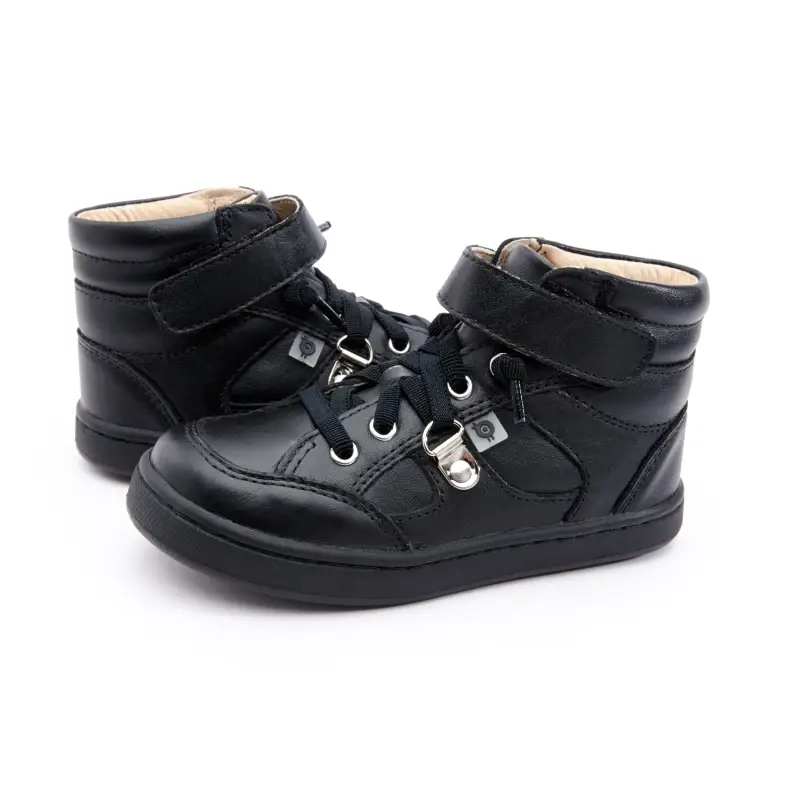 Oldsoles Black No Tie Hi Top - Image 4