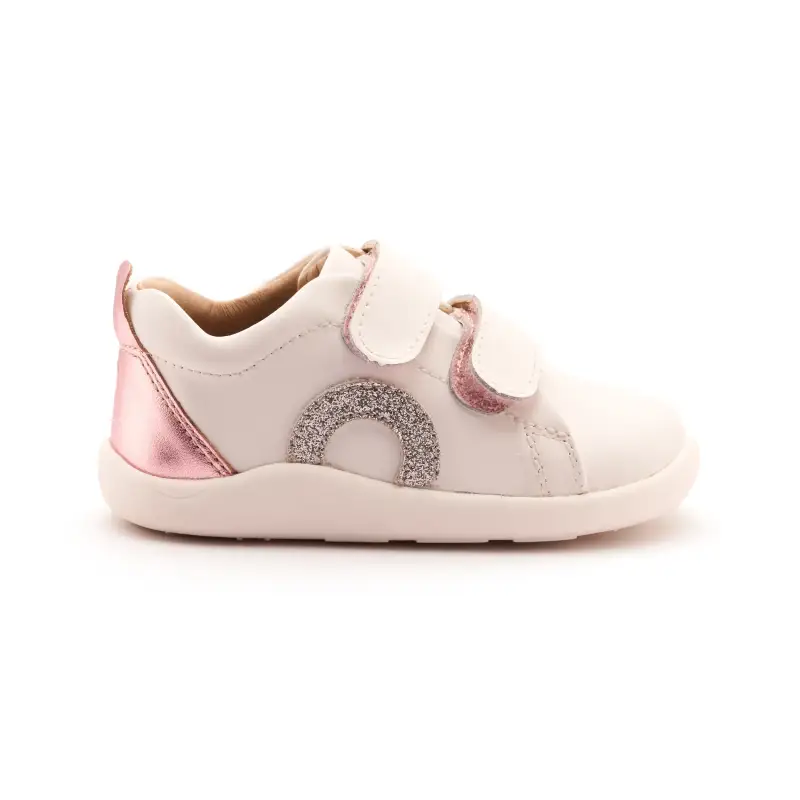 Oldsoles Pink Glam First Walker Velcro Sneaker
