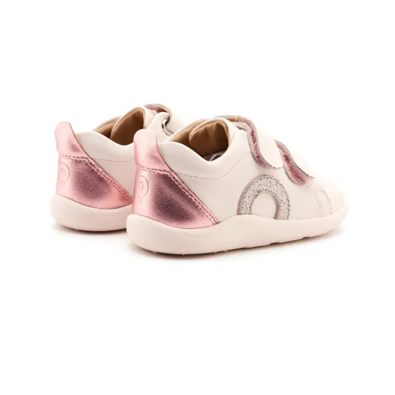 Oldsoles Pink Glam First Walker Velcro Sneaker - Image 4