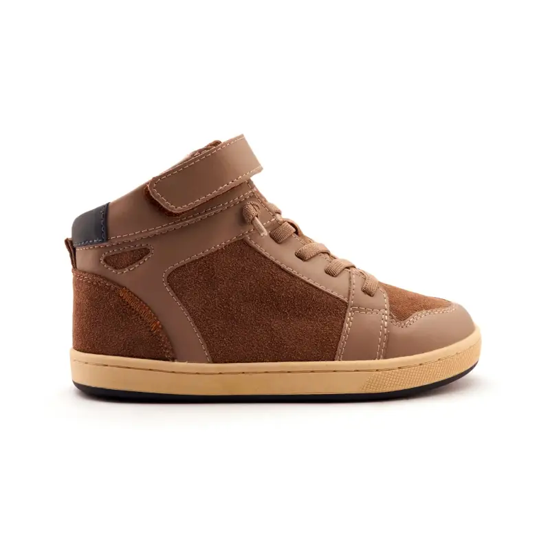 Oldsoles Taupe Suede No tie High Top Sneaker - Image 2