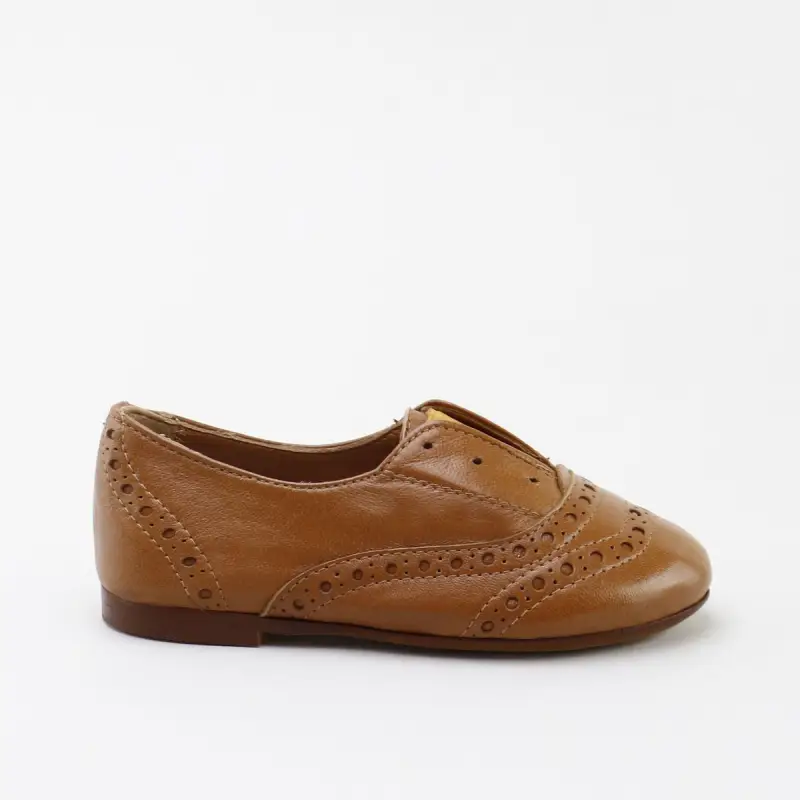 Papanatas Cognac Oxford Slip On