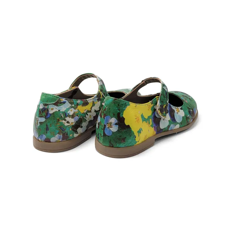 Pepe Green Yellow Floral Mary Jane - Image 3