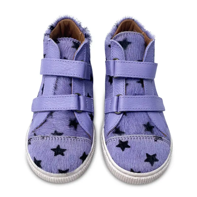 Pepe' Lilac Star Velcro High Top Sneaker - Image 2