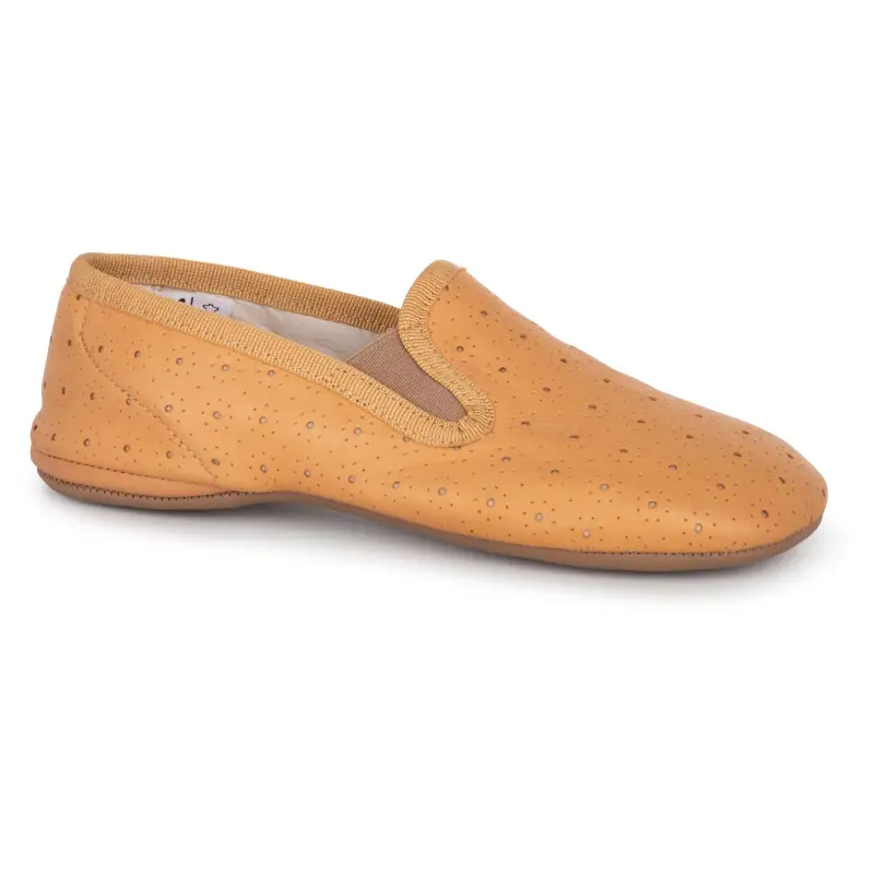 Pepe' Tan Perforated Slip On