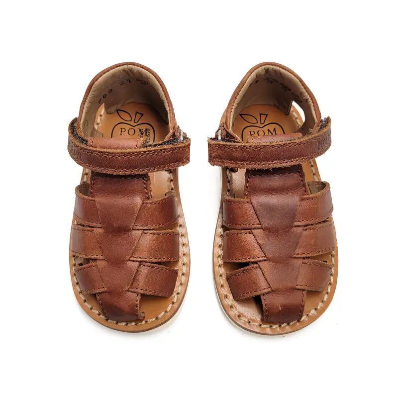 Pom D'Api Plagette Russet Brown Fisherman Sandal - Image 2
