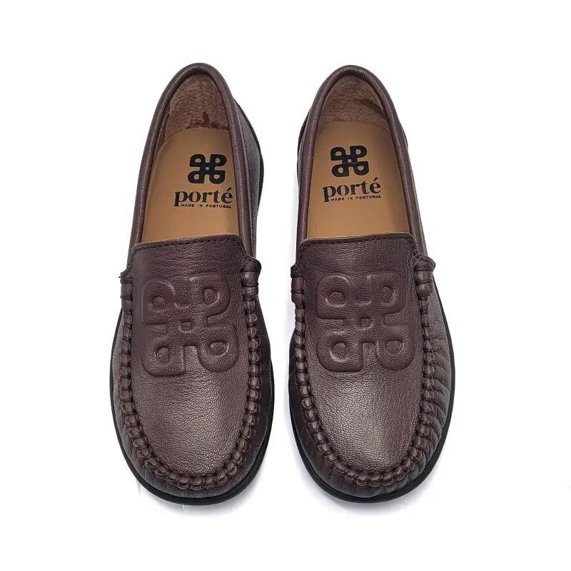 Porte Dark Brown Loafers 6201 - Image 2