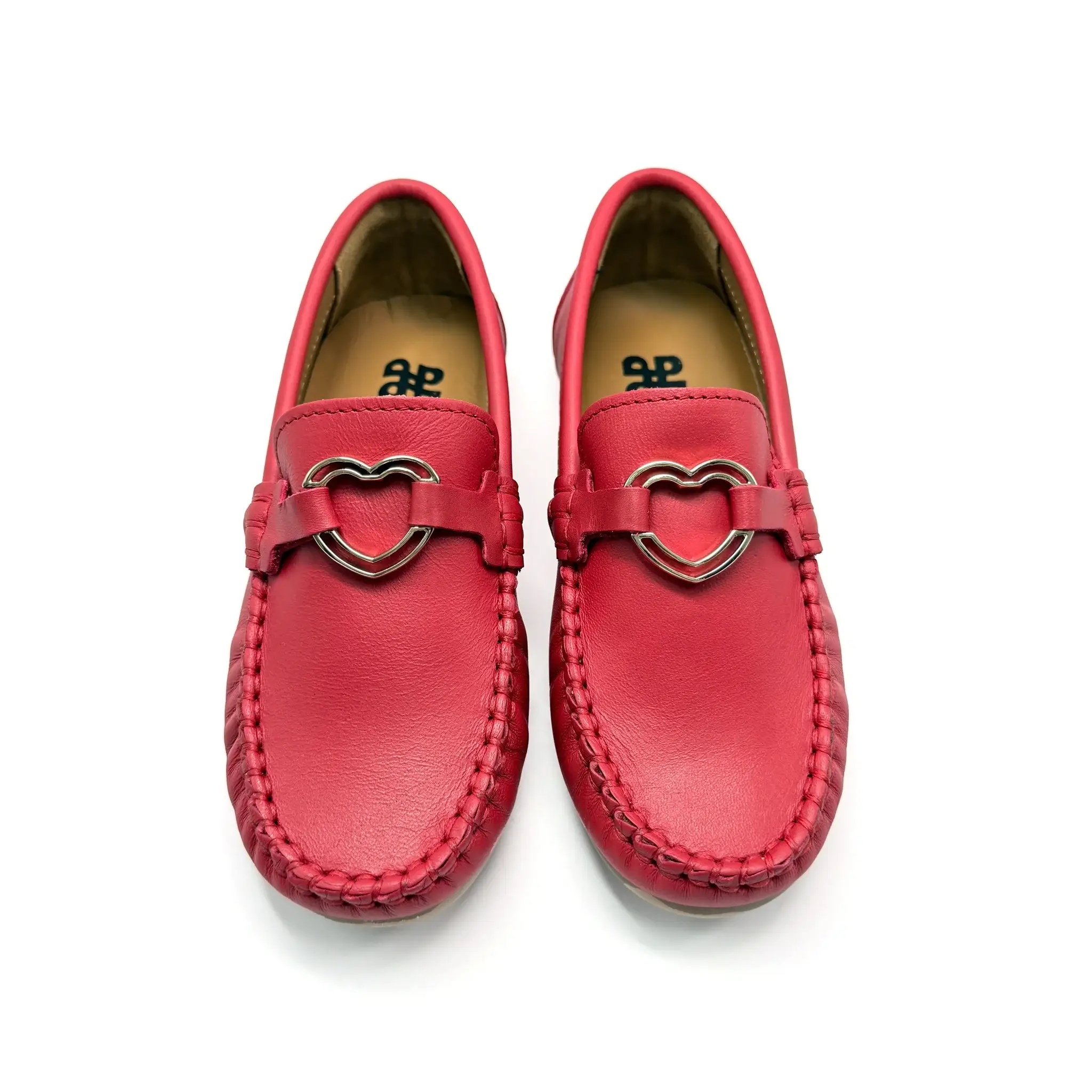 Porte Deep Red Heart Embellishment Loafer - Image 2