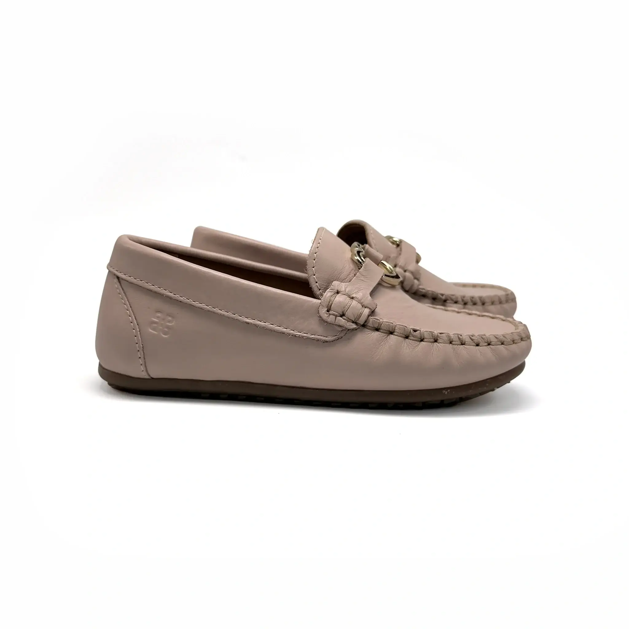 Porte Nude Pink Heart Embellishment Loafer