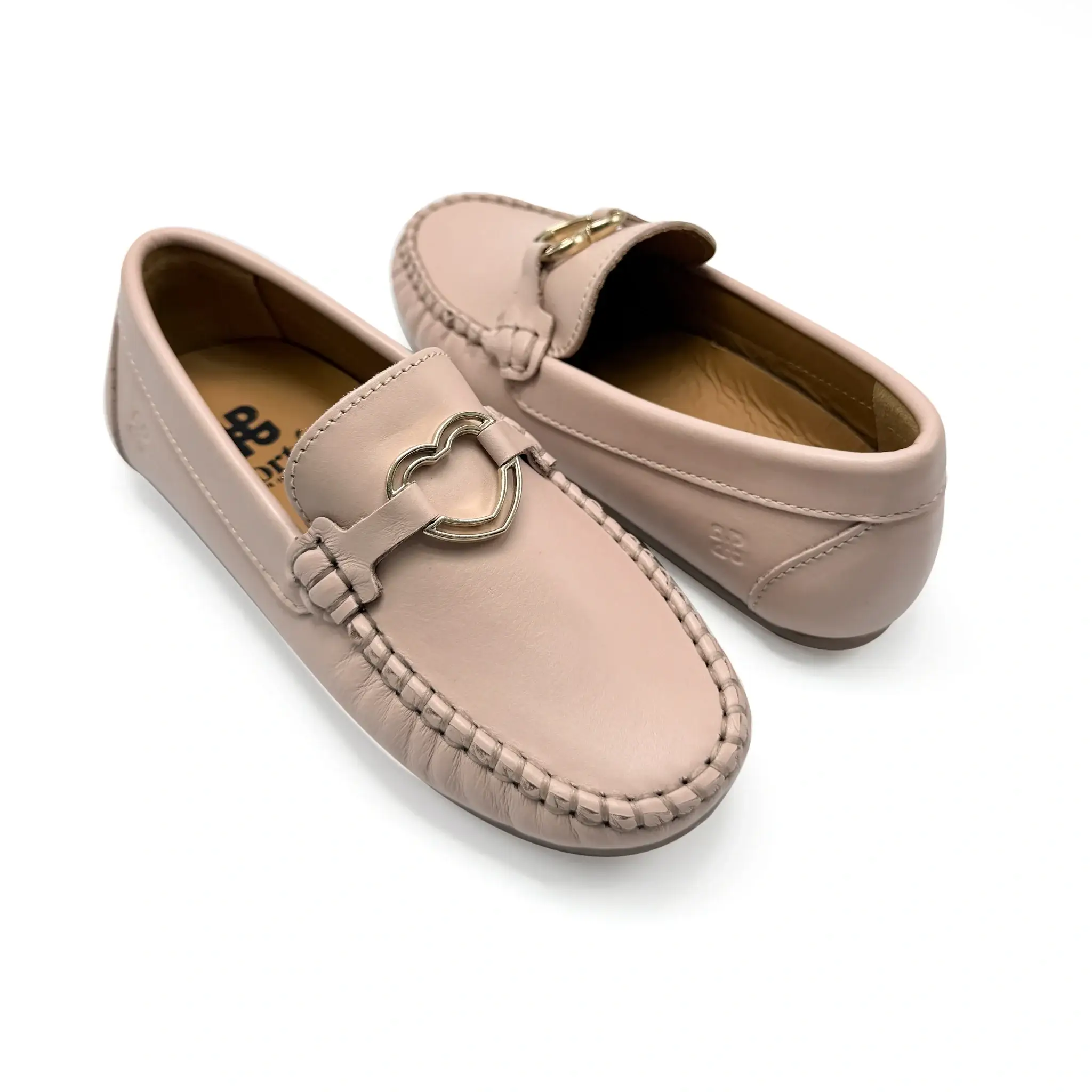 Porte Nude Pink Heart Embellishment Loafer - Image 2